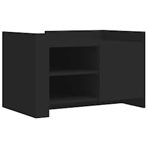 Konferenční stolek černý 80 x 50 x 50 cm kompozitní dřevo - obrázek 2