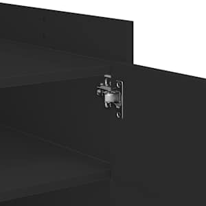 Konferenční stolek černý 80 x 50 x 50 cm kompozitní dřevo - obrázek 9