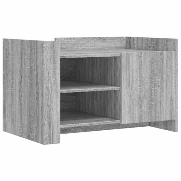 vidaXL kohvilaud, hall Sonoma tamm, 80x50x50 cm, tehispuit