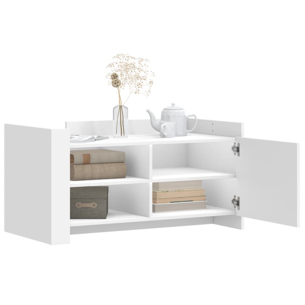 vidaXL Salontafel 100x50x50 cm bewerkt hout wit afbeelding
