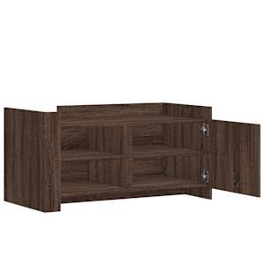 Konferenční stolek hnědý dub 100 x 50 x 50 cm kompozitní dřevo - obrázek 7