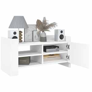 TV skříňka bílá 80 x 35 x 40 cm kompozitní dřevo - obrázek 3