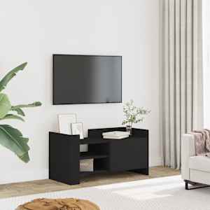 TV skříňka černá 80 x 35 x 40 cm kompozitní dřevo - obrázek 1