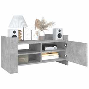TV skříňka betonově šedá 80 x 35 x 40 cm kompozitní dřevo - obrázek 3