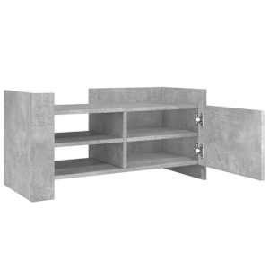 TV skříňka betonově šedá 80 x 35 x 40 cm kompozitní dřevo - obrázek 8
