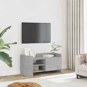 TV skříňka betonově šedá 80 x 35 x 40 cm kompozitní dřevo - obrázek 1