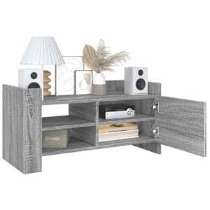 TV skříňka šedá sonoma 80 x 35 x 40 cm kompozitní dřevo - obrázek 3