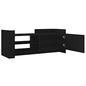TV skříňka černá 100 x 35 x 40 cm kompozitní dřevo - obrázek 8