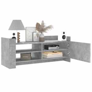 TV skříňka betonově šedá 100x35x40 cm kompozitní dřevo - obrázek 3