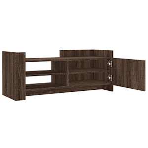 TV skříňka hnědý dub 100 x 35 x 40 cm kompozitní dřevo - obrázek 8