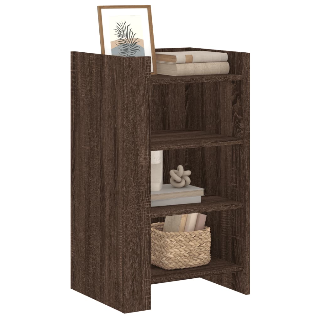 vidaXL Dressoir 45x35x75 cm bewerkt hout bruin eikenkleur afbeelding