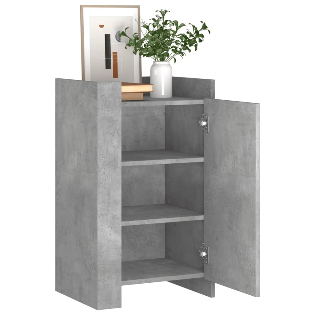vidaXL Dulap, gri beton, 45x35x75 cm, lemn prelucrat