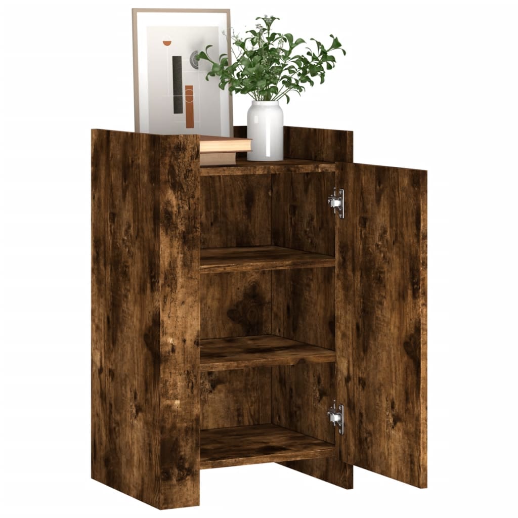 vidaXL Dressoir 45x35x75 cm bewerkt hout gerookt eikenkleurig afbeelding