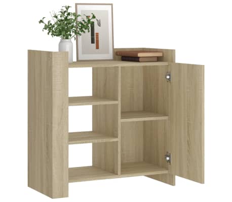 vidaXL Dressoir 73,5x35x75 cm bewerkt hout sonoma eikenkleurig