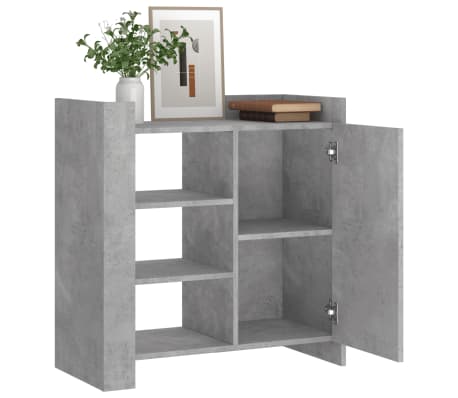 vidaXL Dulap, gri beton, 73,5x35x75 cm, lemn prelucrat