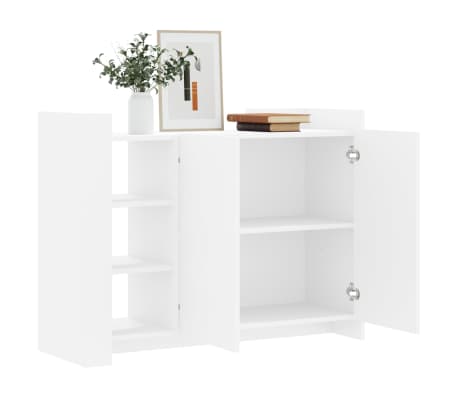 vidaXL Buffet blanc 100x35x75 cm bois d'ing&eacute;nierie