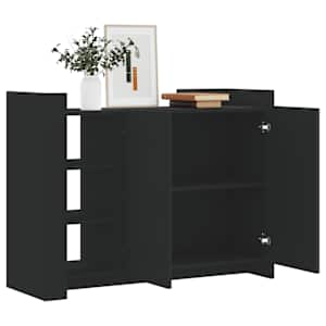 vidaXL Sideboard Black 100x35x75 cm Engineered Wood