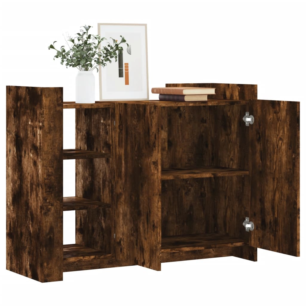 Thumbnail - vidaXL Sideboard Räuchereiche 100x35x75 cm Holzwerkstoff