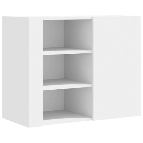 vidaXL seinakapp, valge, 75 x 35 x 60 cm, tehispuit