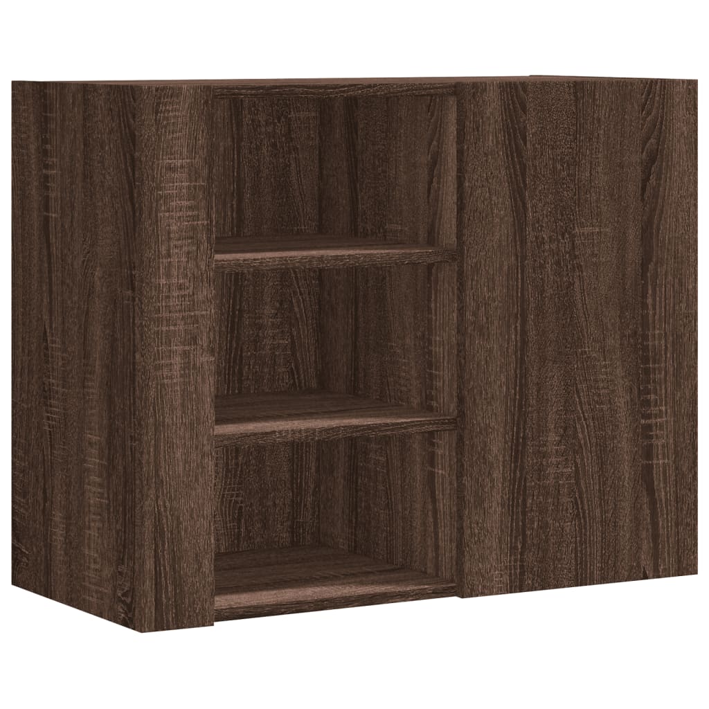 vidaXL Nástěnná skříňka hnědý dub 75 x 35 x 60 cm kompozitní dřevo