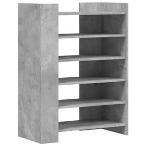 Botník betonově šedý 74,5 x 37,5 x 100 cm kompozitní dřevo - obrázek 2