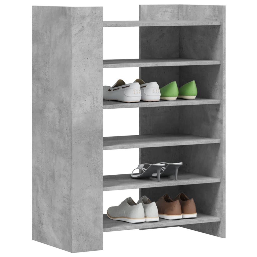 vidaXL Pantofar, gri beton, 74,5x37,5x100 cm, lemn prelucrat