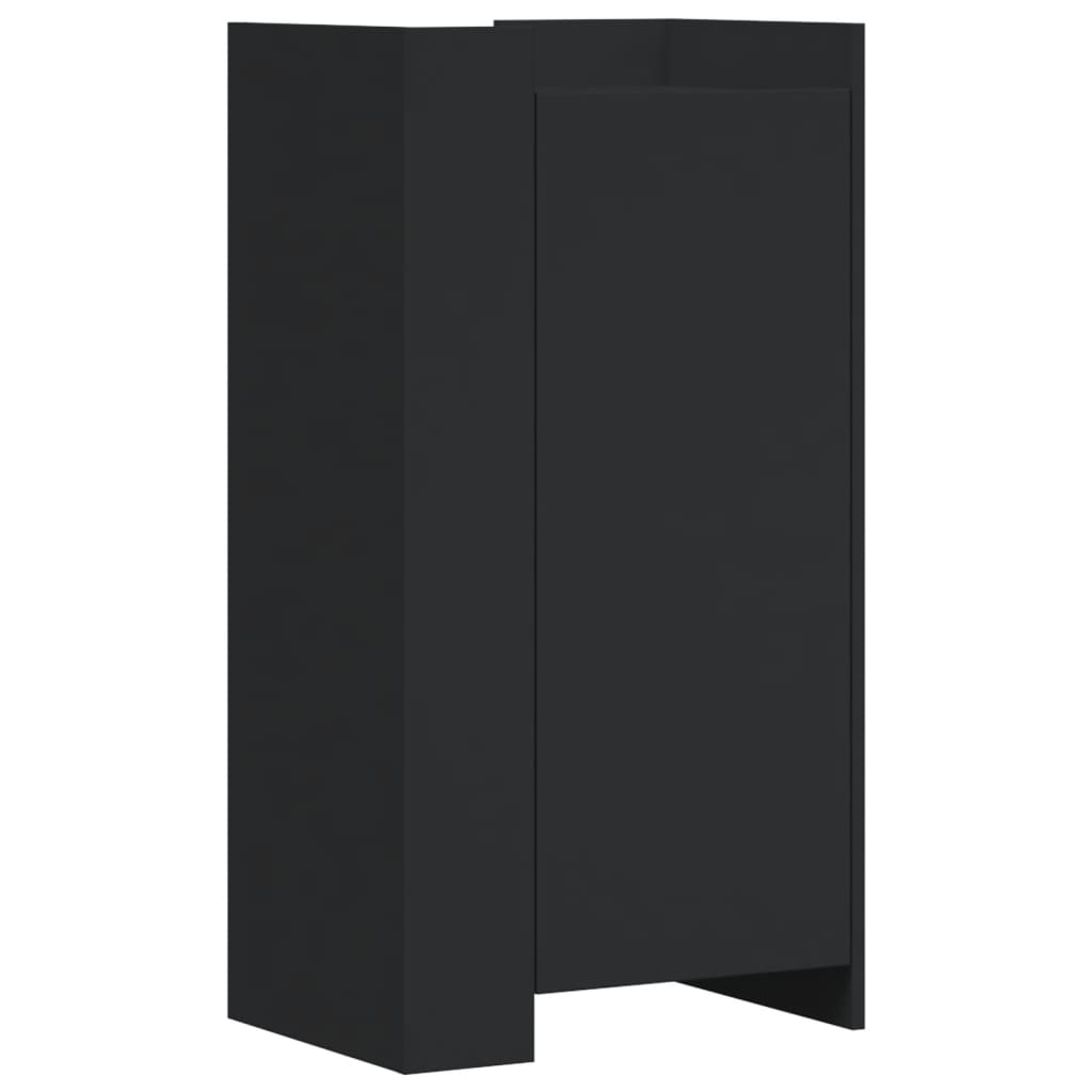 vidaXL Botník černý 52 x 37,5 x 100 cm kompozitní dřevo