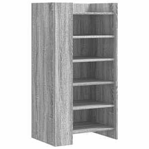 vidaXL jalatsikapp, hall Sonoma tamm, 52 x 37,5 x 100 cm, tehispuit