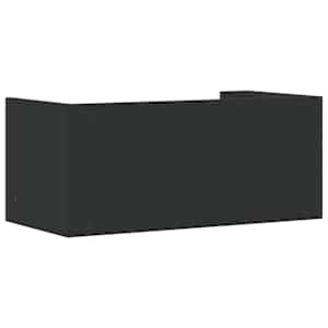 Nástěnná police černá 70,5 x 35 x 30,5 cm kompozitní dřevo - obrázek 6