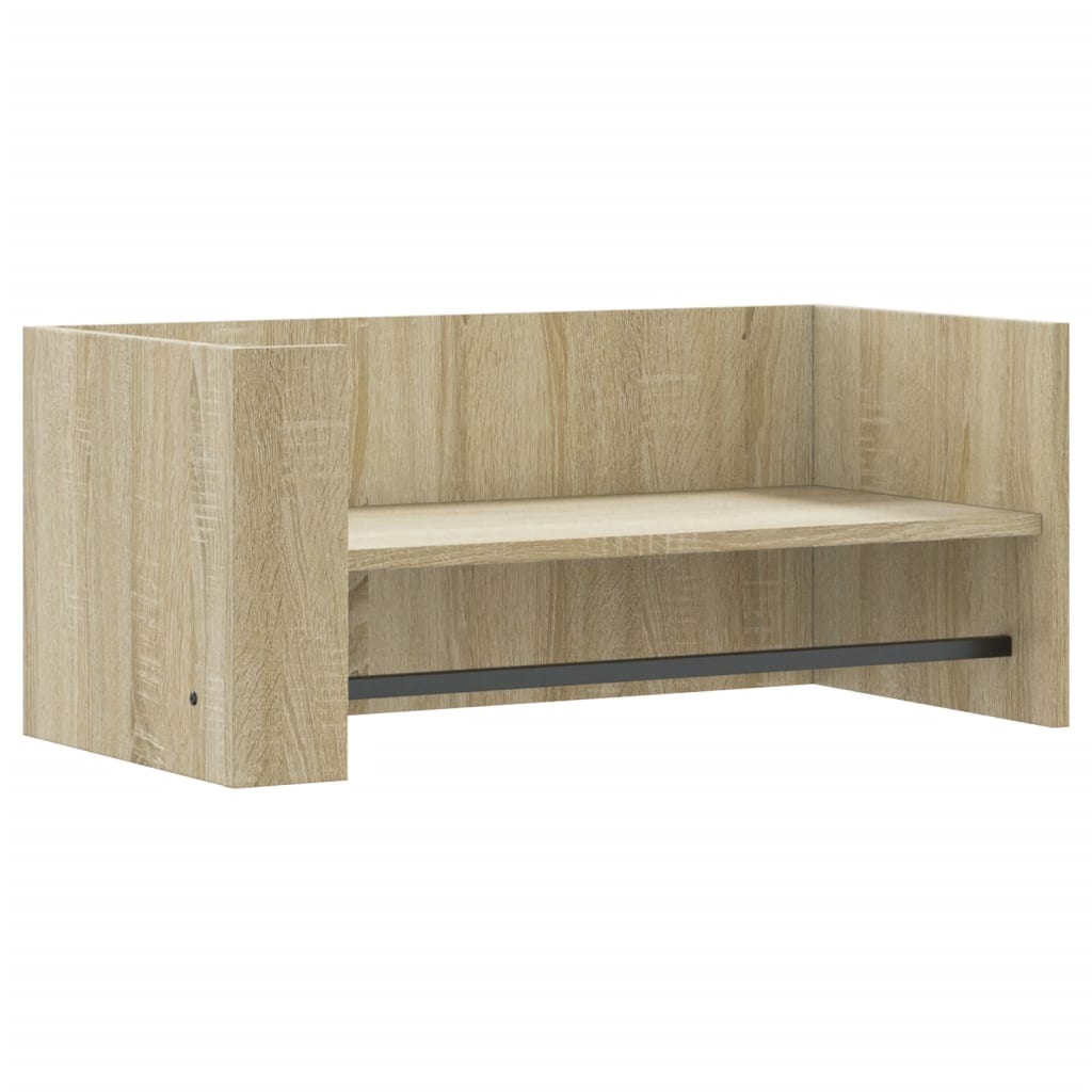 vidaXL NĂˇstÄ›nnĂˇ police dub sonoma 70,5 x 35 x 30,5 cm kompozitnĂ­ dĹ™evo