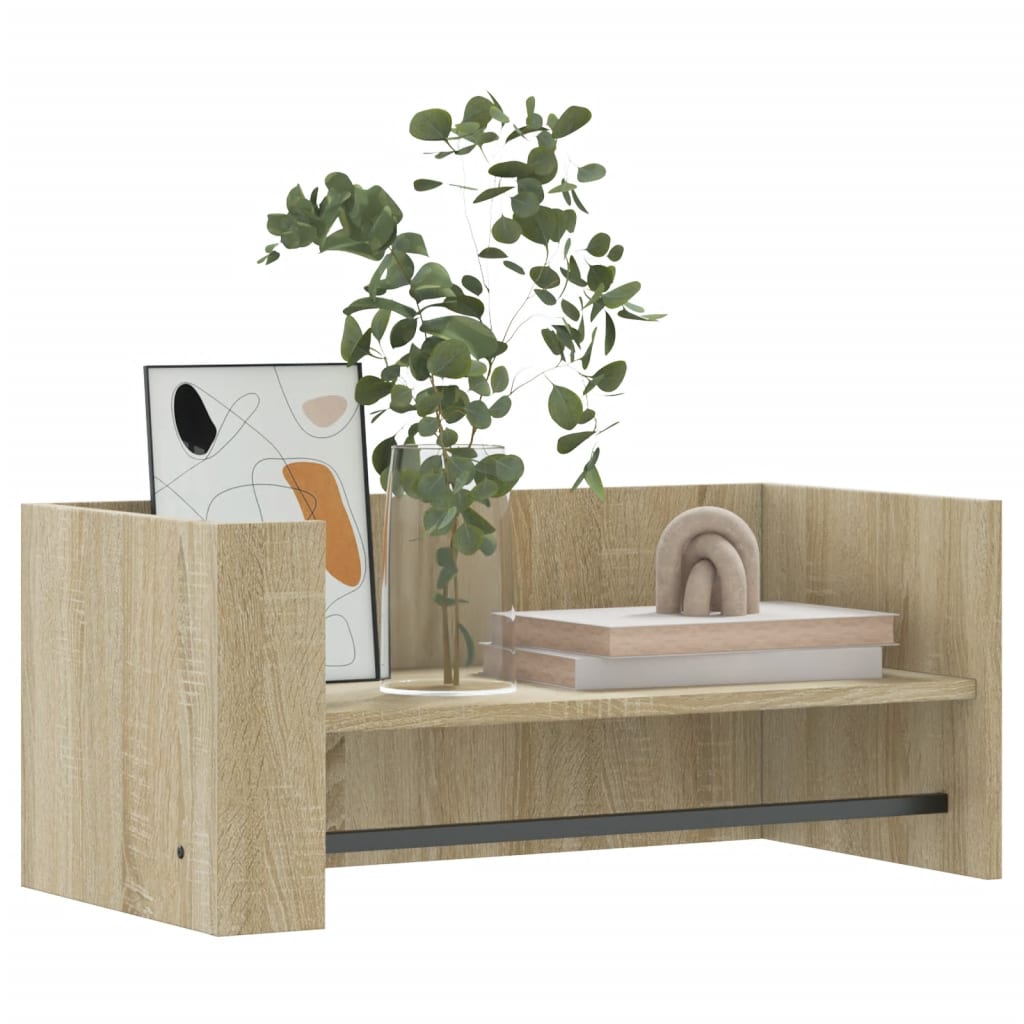 vidaXL Wandschap 70,5x35x30,5 cm bewerkt hout sonoma eikenkleurig afbeelding