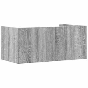 Nástěnná police šedá sonoma 70,5x35x30,5 cm kompozitní dřevo - obrázek 6