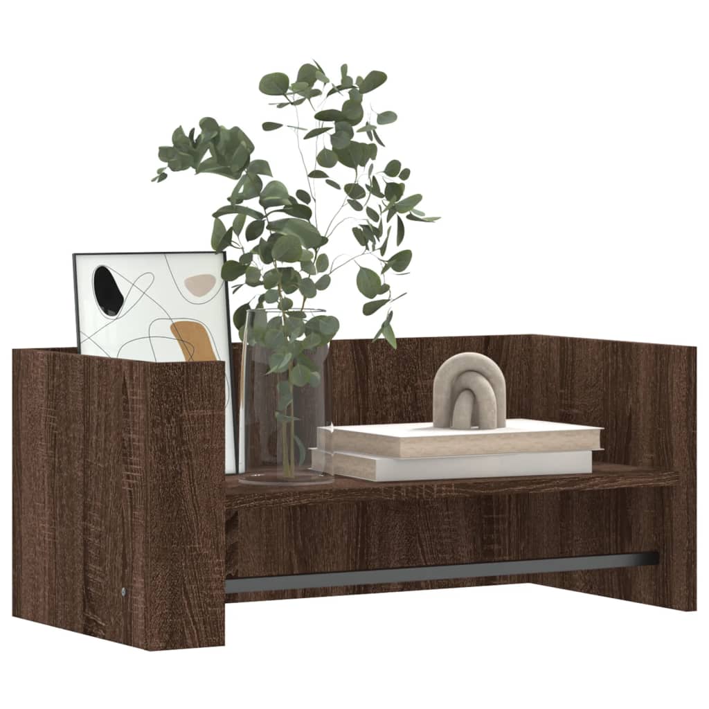 vidaXL barna tölgy színű szerelt fa fali polc 70,5 x 35 x 30,5 cm