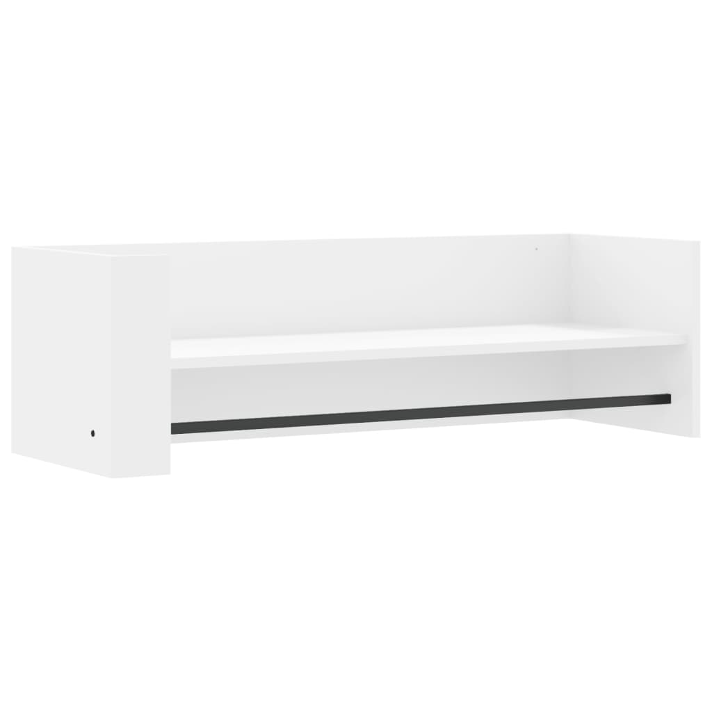 vidaXL NĂˇstÄ›nnĂˇ police bĂ­lĂˇ 100 x 35 x 30,5 cm dĹ™evotĹ™Ă­ska