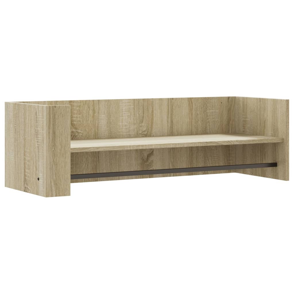 vidaXL Nástěnná police sonoma dub 100 x 35 x 30,5 cm dřevotříska