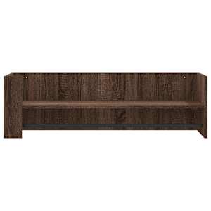 Nástěnná police hnědý dub 100 x 35 x 30,5 cm kompozitní dřevo - obrázek 4