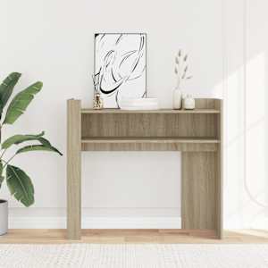 Konzolový stolek dub sonoma 100 x 35 x 90 cm kompozitní dřevo - obrázek 3