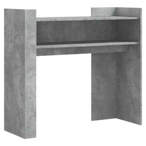 Konzolový stolek betonově šedý 100 x 35 x 90 cm dřevotříska - obrázek 2