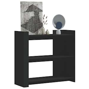 Konzolna mizica črna 100x35x90 cm inženirski les