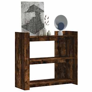 Konzolna mizica dimljeni hrast 100x35x90 cm inženirski les