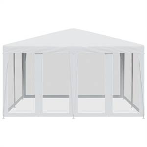 Party stan s 8 síťovanými bočnicemi bílý 4 x 4 m HDPE - obrázek 3