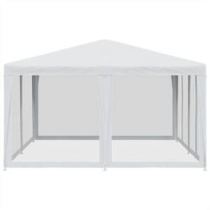 Party stan s 8 síťovanými bočnicemi bílý 4 x 4 m HDPE - obrázek 4