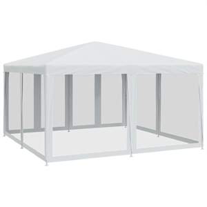 Party stan s 8 síťovanými bočnicemi bílý 4 x 4 m HDPE - obrázek 5