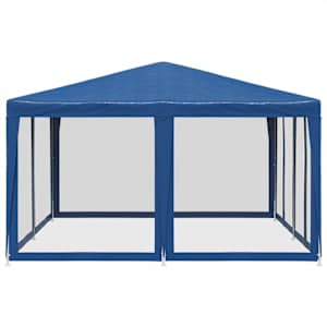 Party stan s 8 síťovanými bočnicemi modrý 4 x 4 m HDPE - obrázek 4