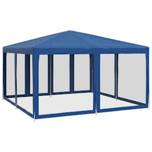 Party stan s 8 síťovanými bočnicemi modrý 4 x 4 m HDPE - obrázek 5