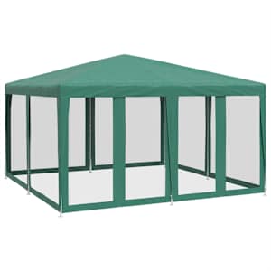 Party stan s 8 síťovanými bočnicemi zelený 4 x 4 m HDPE - obrázek 5