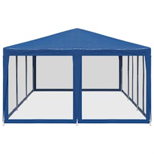 Party stan s 12 síťovanými bočnicemi modrý 6 x 4 m HDPE - obrázek 4