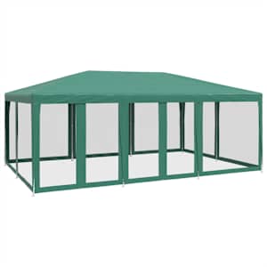 Party stan s 10 síťovanými bočnicemi zelený 6 x 4 m HDPE - obrázek 2