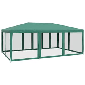 Party stan s 10 síťovanými bočnicemi zelený 6 x 4 m HDPE - obrázek 5