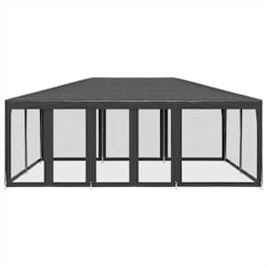 Party stan s 10 síťovanými bočnicemi antracitový 6 x 4 m HDPE - obrázek 3